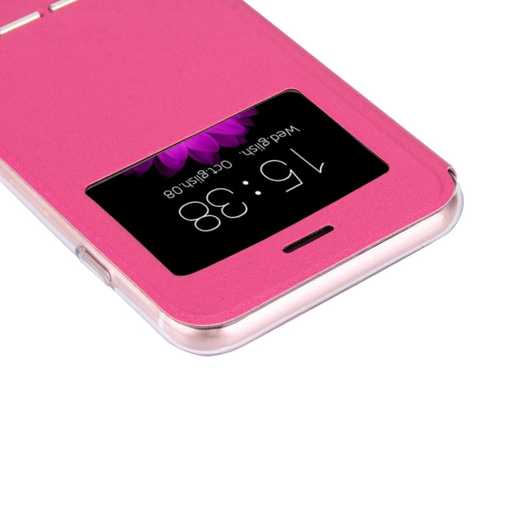For  iPhone 8 & 7  Horizontal Flip Leather Case with Call Display ID & Holder