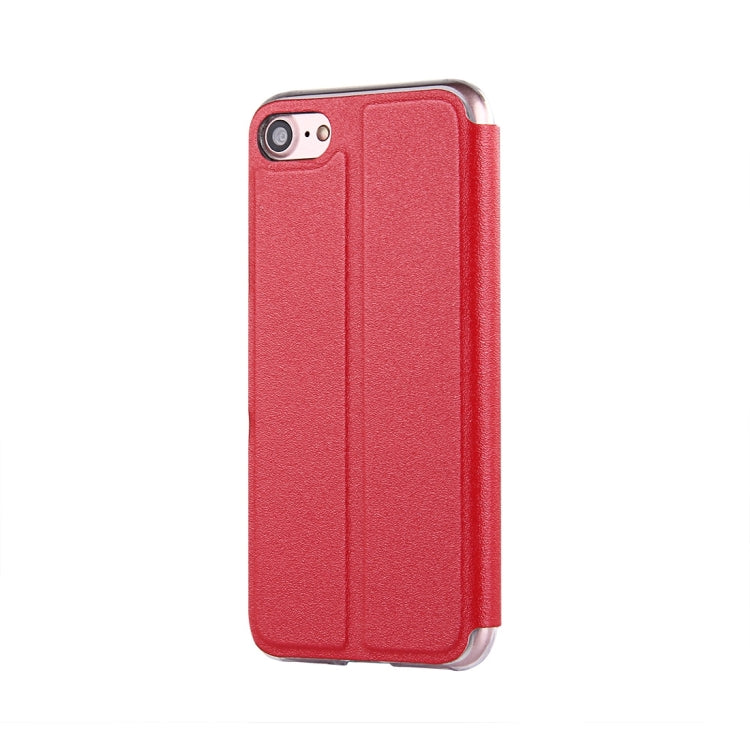For  iPhone 8 & 7  Horizontal Flip Leather Case with Call Display ID & Holder