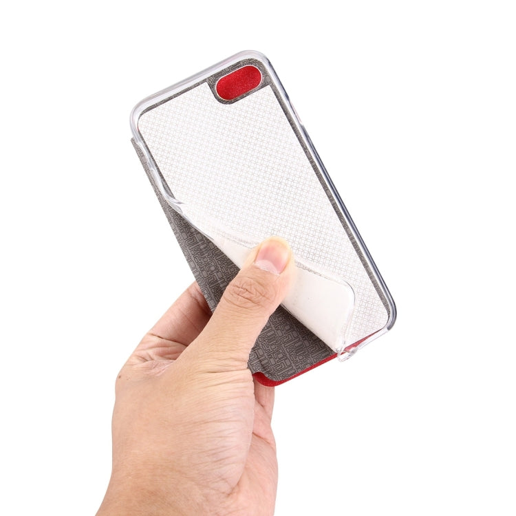 For  iPhone 8 & 7  Horizontal Flip Leather Case with Call Display ID & Holder