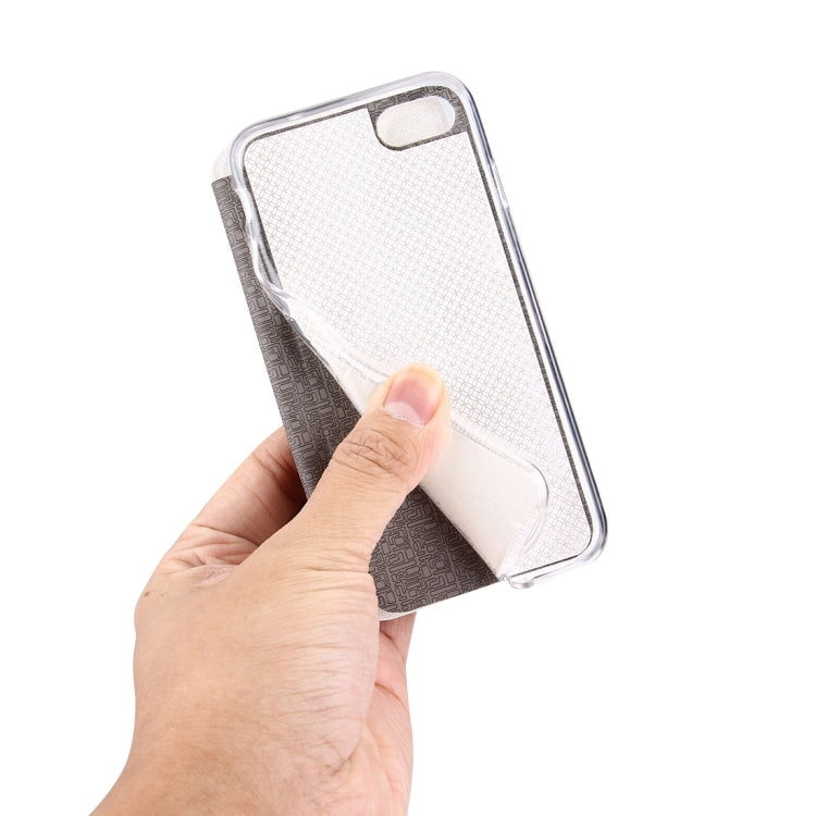 For  iPhone 8 & 7  Horizontal Flip Leather Case with Call Display ID & Holder