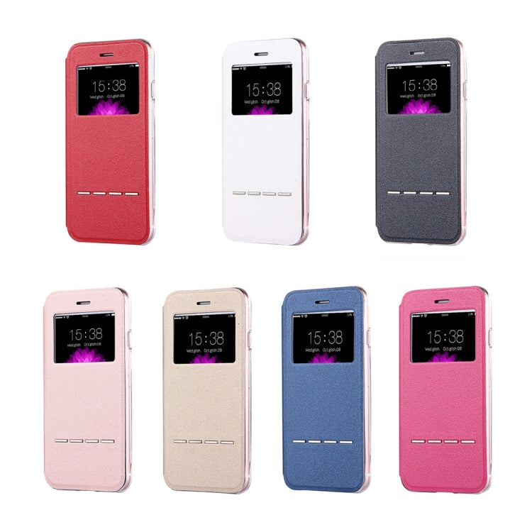 For  iPhone 8 & 7  Horizontal Flip Leather Case with Call Display ID & Holder