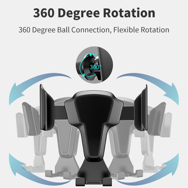 FLOVEME YXF204095_1 Car Air Outlet Mount Automatic Retractable Arm Phone Holder Stand for 4-6.5 inch Phone (Black)