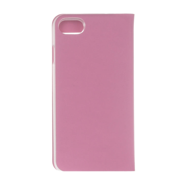 For  iPhone 8 & 7  Plain Weave Texture Horizontal Flip Leather Case with Call Display ID