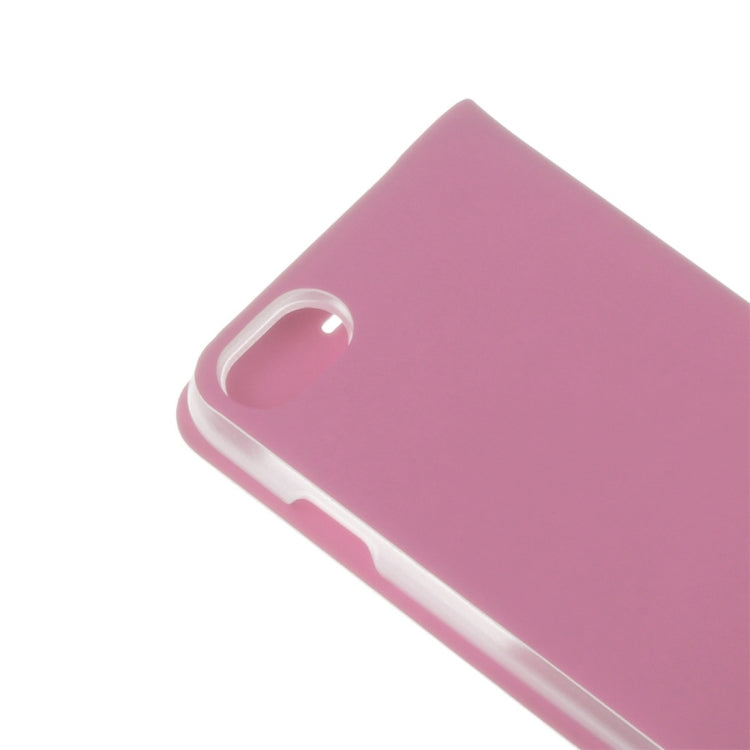 For  iPhone 8 & 7  Plain Weave Texture Horizontal Flip Leather Case with Call Display ID