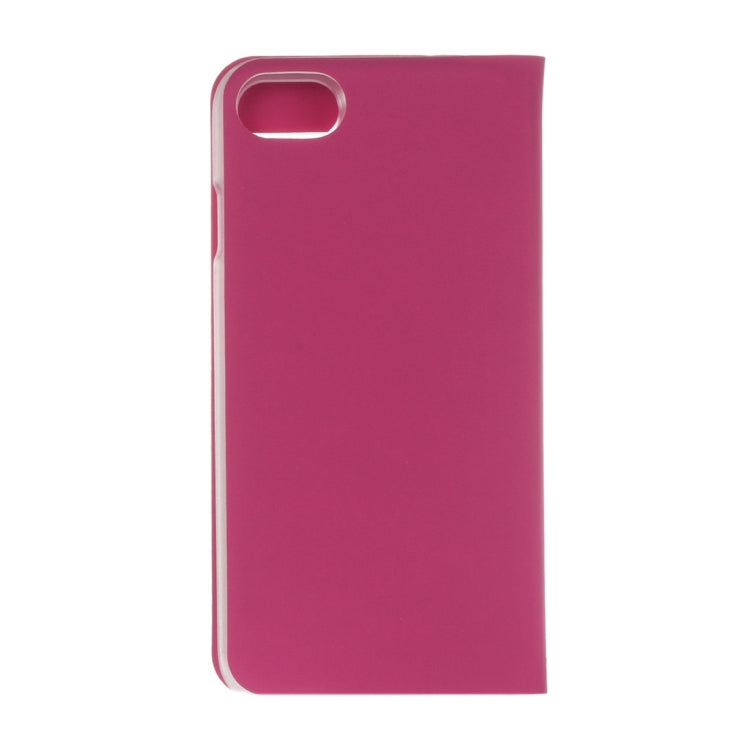 For  iPhone 8 & 7  Plain Weave Texture Horizontal Flip Leather Case with Call Display ID