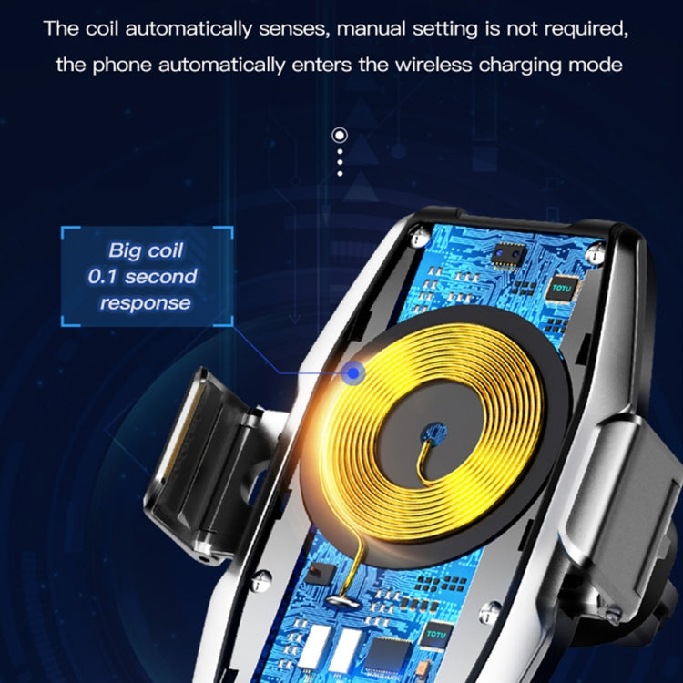 TOTU CACW-033 Armor Sereis 15W Max Fast Charge Automatic Clamping Arm Car Mount