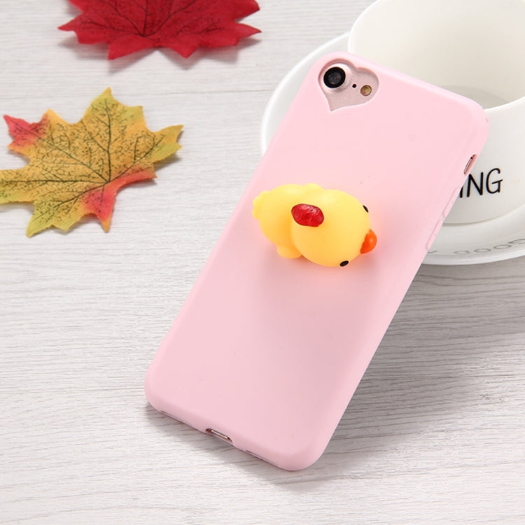 For  iPhone 8 & 7  3D Duck Pattern Squeeze Relief Squishy Dropproof Protective Back Cover Case