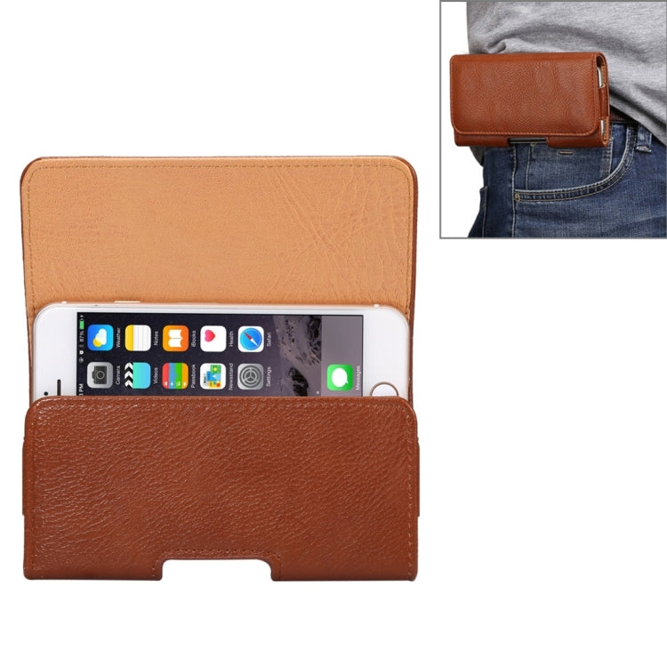 4.7 inch and Below Universal Bark Texture Vertical Flip Leather Case with Belt Hole for iPhone, Samsung, Xiaomi, Ulefone, DOOGEE, Blackview, HOMTOM, iMAN and other Smartphones(Brown)