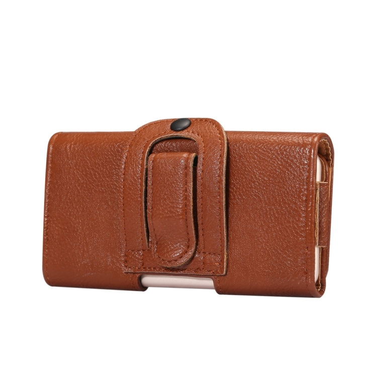 4.7 inch and Below Universal Bark Texture Vertical Flip Leather Case with Belt Hole for iPhone, Samsung, Xiaomi, Ulefone, DOOGEE, Blackview, HOMTOM, iMAN and other Smartphones(Brown)