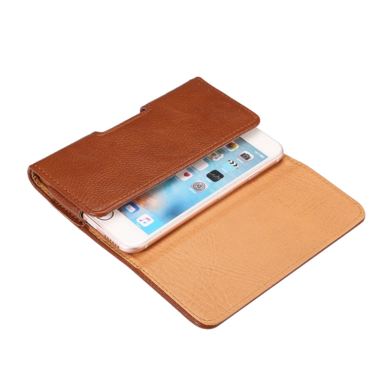 4.7 inch and Below Universal Bark Texture Vertical Flip Leather Case with Belt Hole for iPhone, Samsung, Xiaomi, Ulefone, DOOGEE, Blackview, HOMTOM, iMAN and other Smartphones(Brown)