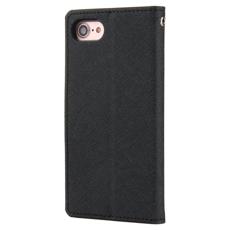 GOOSPERY FANCY DIARY for  iPhone 8 & 7  Cross Texture Horizontal Flip Leather Case with Card Slots & Wallet & Holder