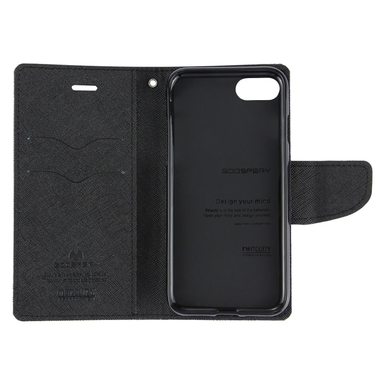 GOOSPERY FANCY DIARY for  iPhone 8 & 7  Cross Texture Horizontal Flip Leather Case with Card Slots & Wallet & Holder
