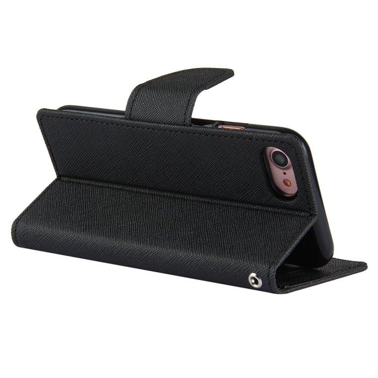 GOOSPERY FANCY DIARY for  iPhone 8 & 7  Cross Texture Horizontal Flip Leather Case with Card Slots & Wallet & Holder