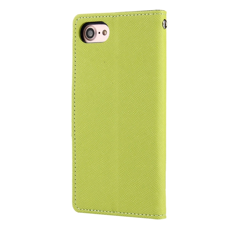 GOOSPERY FANCY DIARY for  iPhone 8 & 7  Cross Texture Horizontal Flip Leather Case with Card Slots & Wallet & Holder