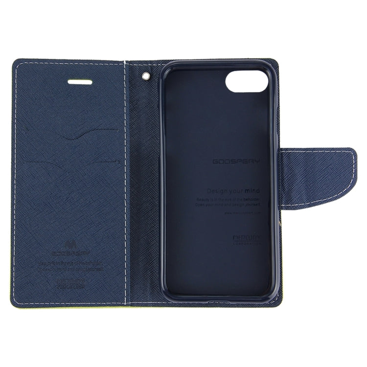 GOOSPERY FANCY DIARY for  iPhone 8 & 7  Cross Texture Horizontal Flip Leather Case with Card Slots & Wallet & Holder