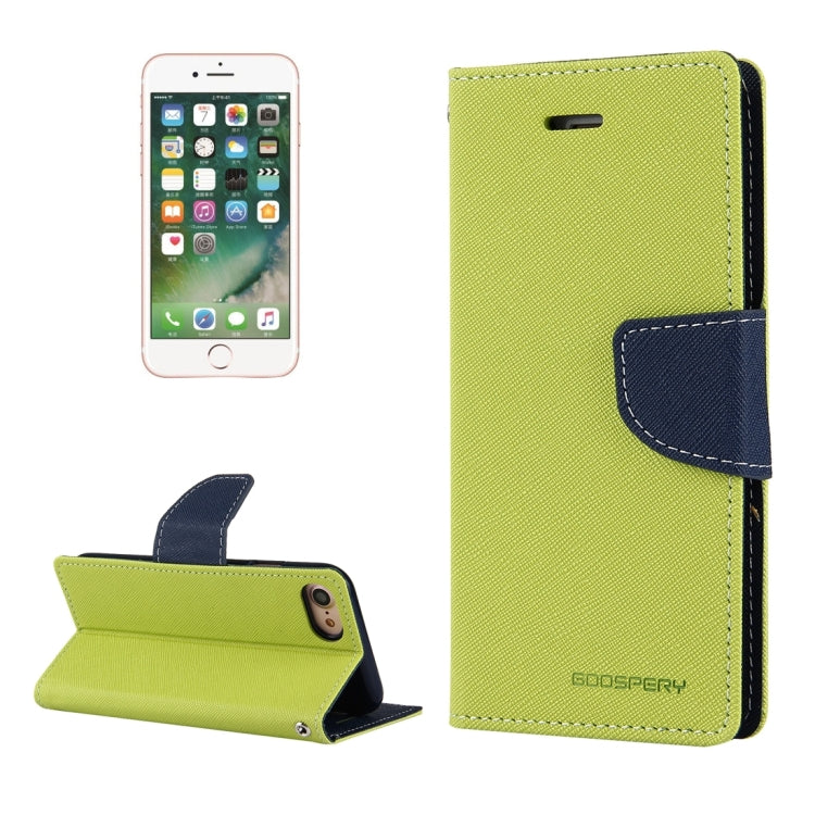 GOOSPERY FANCY DIARY for  iPhone 8 & 7  Cross Texture Horizontal Flip Leather Case with Card Slots & Wallet & Holder