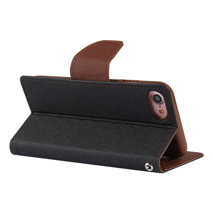 GOOSPERY FANCY DIARY for  iPhone 8 & 7  Cross Texture Horizontal Flip Leather Case with Card Slots & Wallet & Holder