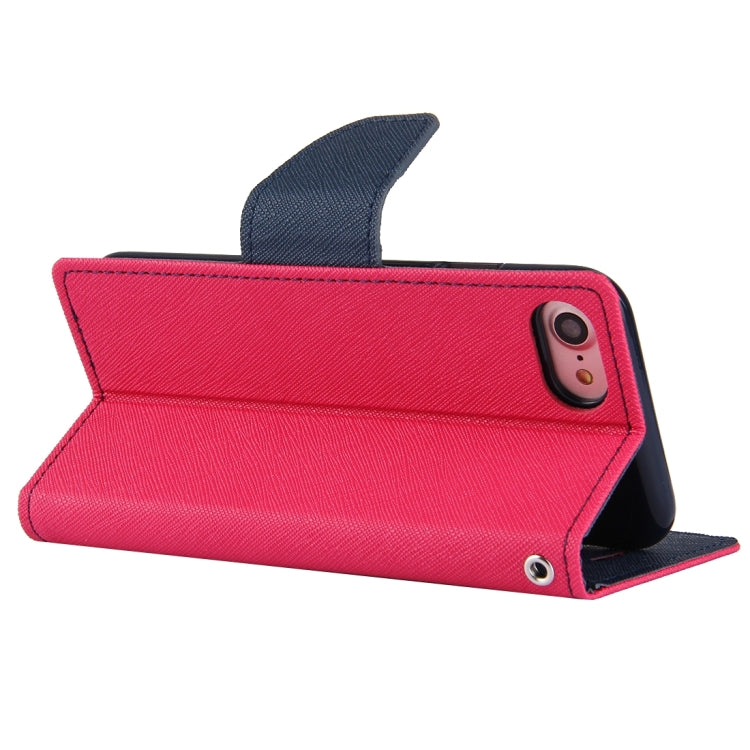 GOOSPERY FANCY DIARY for  iPhone 8 & 7  Cross Texture Horizontal Flip Leather Case with Card Slots & Wallet & Holder