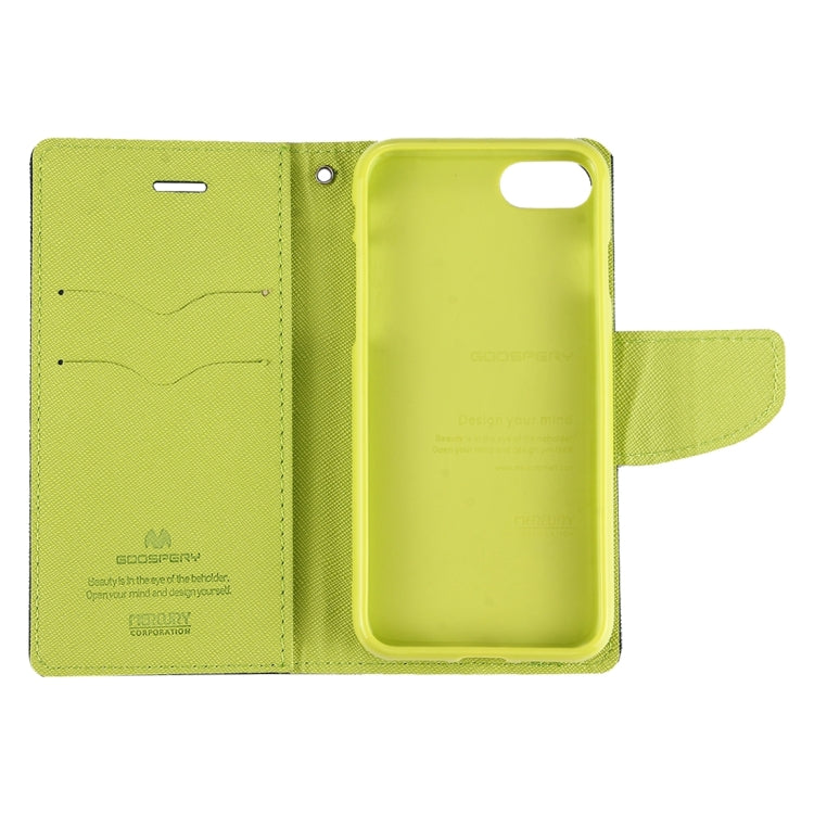 GOOSPERY FANCY DIARY for  iPhone 8 & 7  Cross Texture Horizontal Flip Leather Case with Card Slots & Wallet & Holder