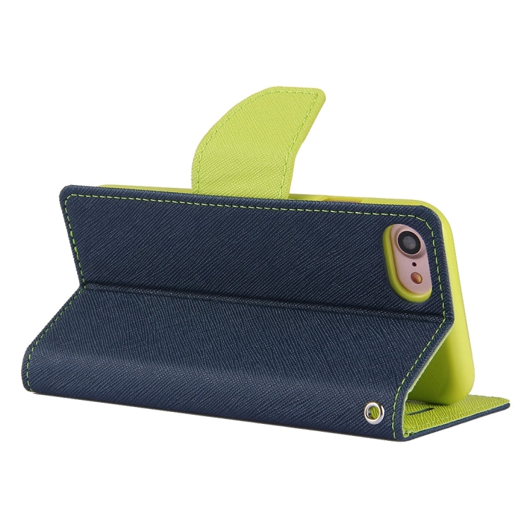 GOOSPERY FANCY DIARY for  iPhone 8 & 7  Cross Texture Horizontal Flip Leather Case with Card Slots & Wallet & Holder