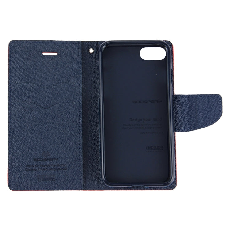 GOOSPERY FANCY DIARY for  iPhone 8 & 7  Cross Texture Horizontal Flip Leather Case with Card Slots & Wallet & Holder