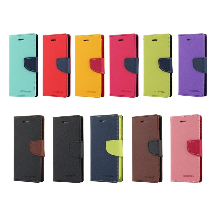 GOOSPERY FANCY DIARY for  iPhone 8 & 7  Cross Texture Horizontal Flip Leather Case with Card Slots & Wallet & Holder