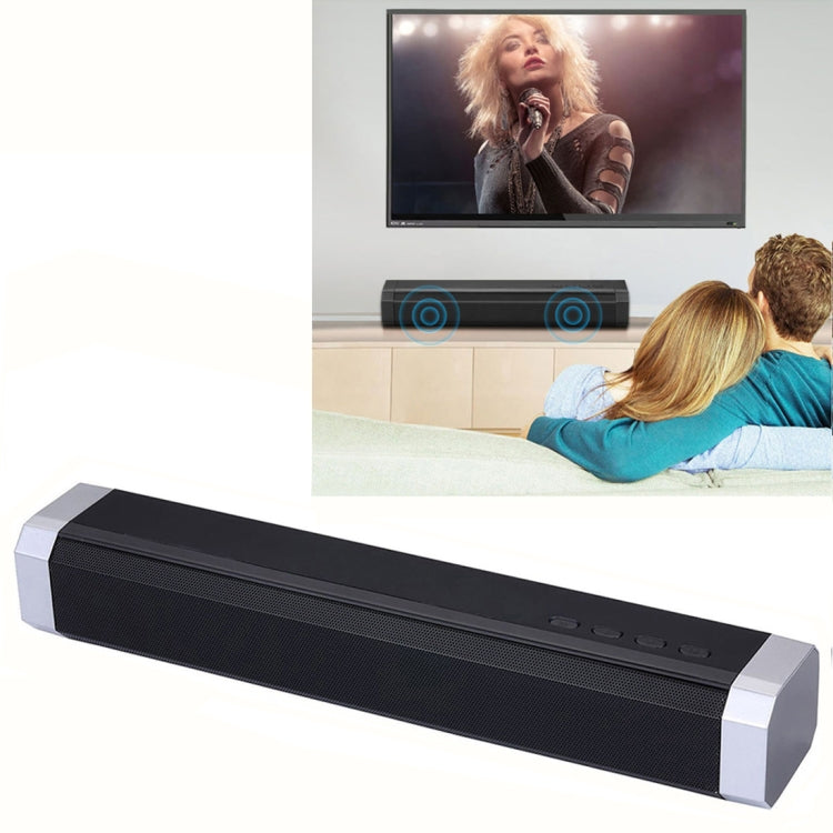 Soundbar LP-089 DC 5V Wireless Bluetooth 4.1 Subwoofer Sound Bar Speaker with Hands-free Calling, Support TF Card & U Disk