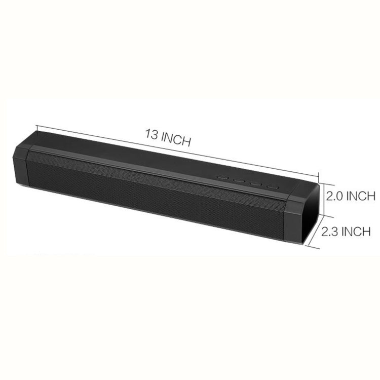 Soundbar LP-089 DC 5V Wireless Bluetooth 4.1 Subwoofer Sound Bar Speaker with Hands-free Calling, Support TF Card & U Disk