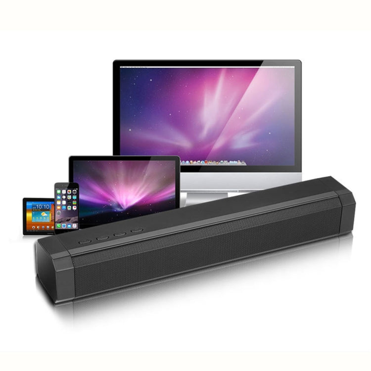 Soundbar LP-089 DC 5V Wireless Bluetooth 4.1 Subwoofer Sound Bar Speaker with Hands-free Calling, Support TF Card & U Disk