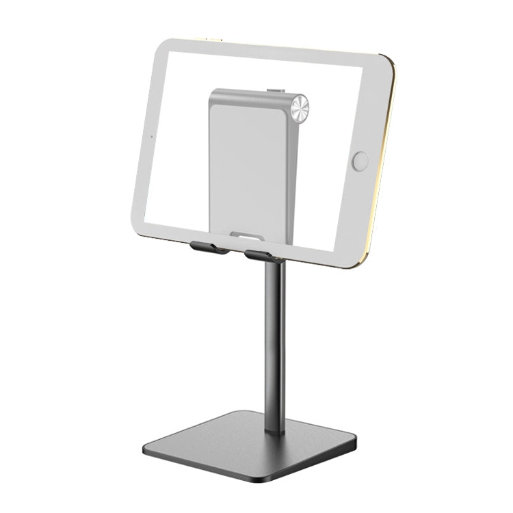 TCP-02 Universal 4-10 inch Phone Tablet Non-slip Aluminum Metal Holder Stand Adjustable Desktop Tablet Bracket Mount, Version: Four Generations Telescopic