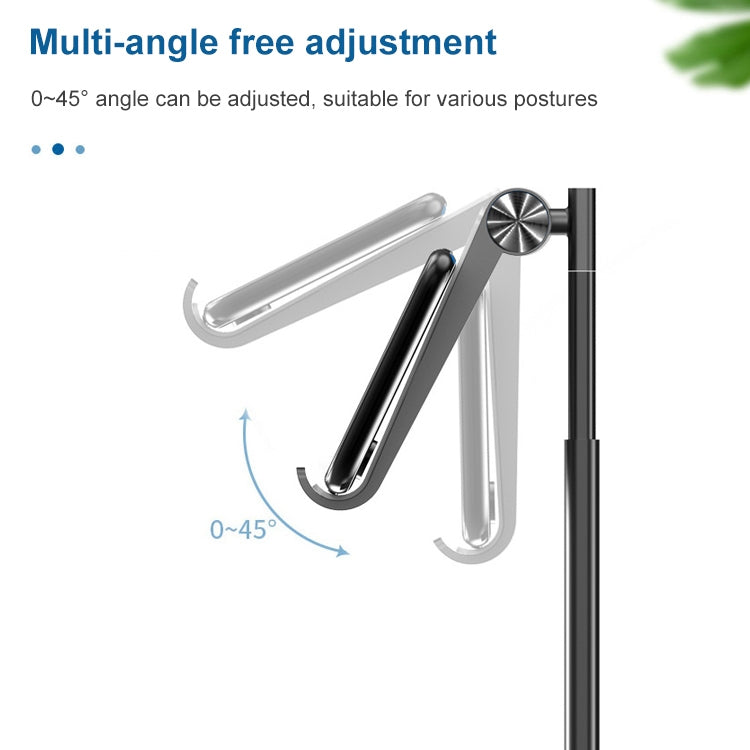 TCP-02 Universal 4-10 inch Phone Tablet Non-slip Aluminum Metal Holder Stand Adjustable Desktop Tablet Bracket Mount, Version: Four Generations Telescopic