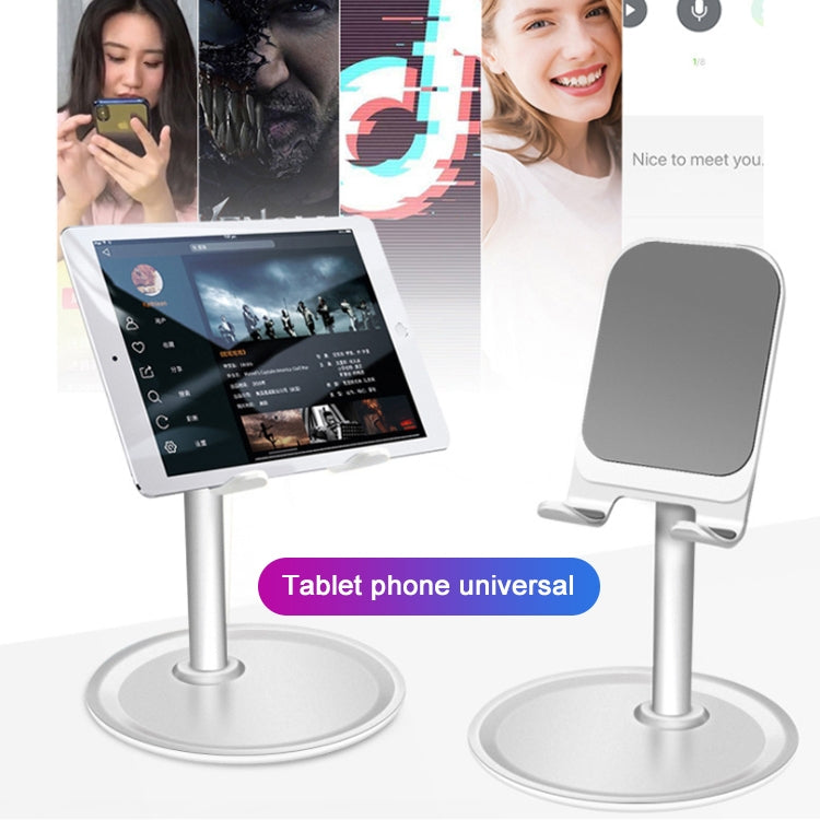 TCP-02 Universal 4-10 inch Phone Tablet Non-slip Aluminum Metal Holder Stand Adjustable Desktop Tablet Bracket Mount, Version: Generation Telescopic