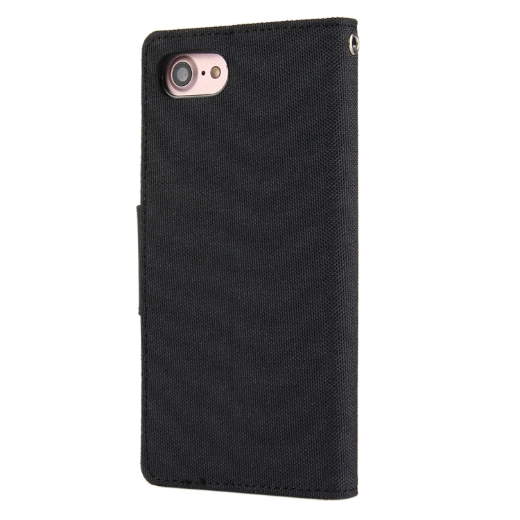 GOOSPERY CANVAS DIARY for  iPhone 8 & 7  Canvas Texture Horizontal Flip Leather Case with Card Slots & Wallet & Holder