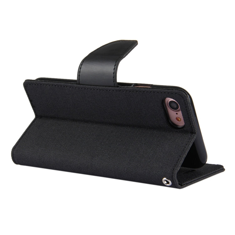GOOSPERY CANVAS DIARY for  iPhone 8 & 7  Canvas Texture Horizontal Flip Leather Case with Card Slots & Wallet & Holder