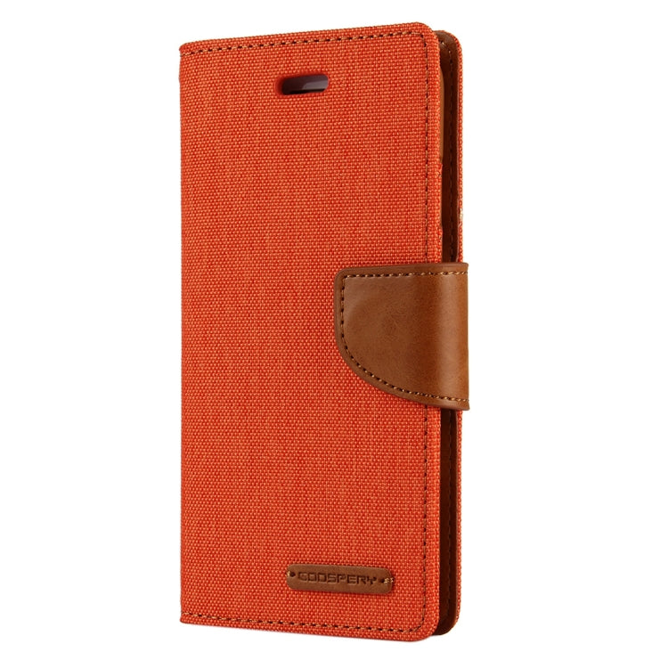 GOOSPERY CANVAS DIARY for  iPhone 8 & 7  Canvas Texture Horizontal Flip Leather Case with Card Slots & Wallet & Holder