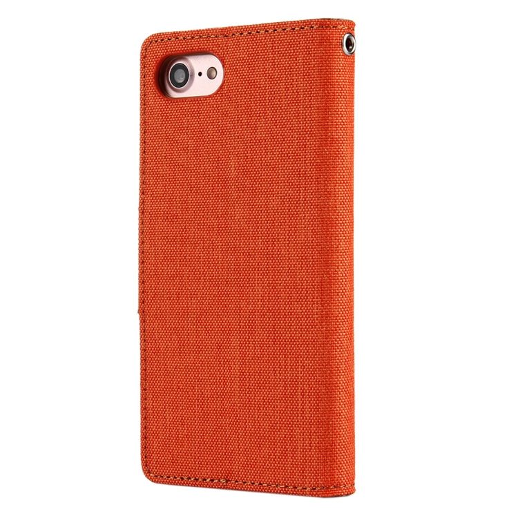 GOOSPERY CANVAS DIARY for  iPhone 8 & 7  Canvas Texture Horizontal Flip Leather Case with Card Slots & Wallet & Holder