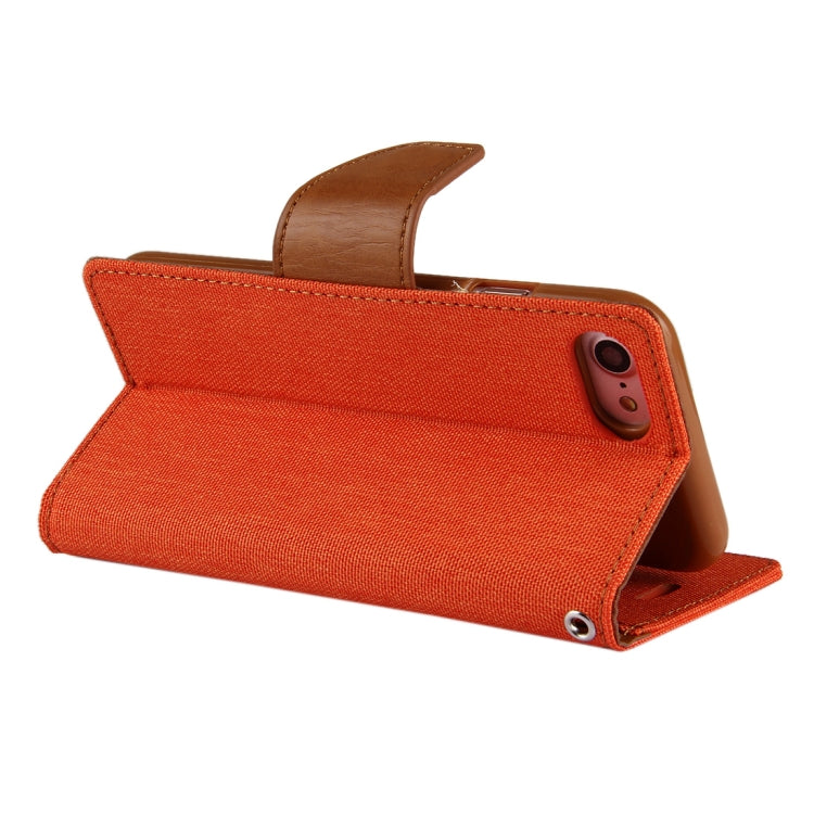 GOOSPERY CANVAS DIARY for  iPhone 8 & 7  Canvas Texture Horizontal Flip Leather Case with Card Slots & Wallet & Holder