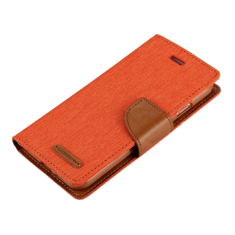 GOOSPERY CANVAS DIARY for  iPhone 8 & 7  Canvas Texture Horizontal Flip Leather Case with Card Slots & Wallet & Holder