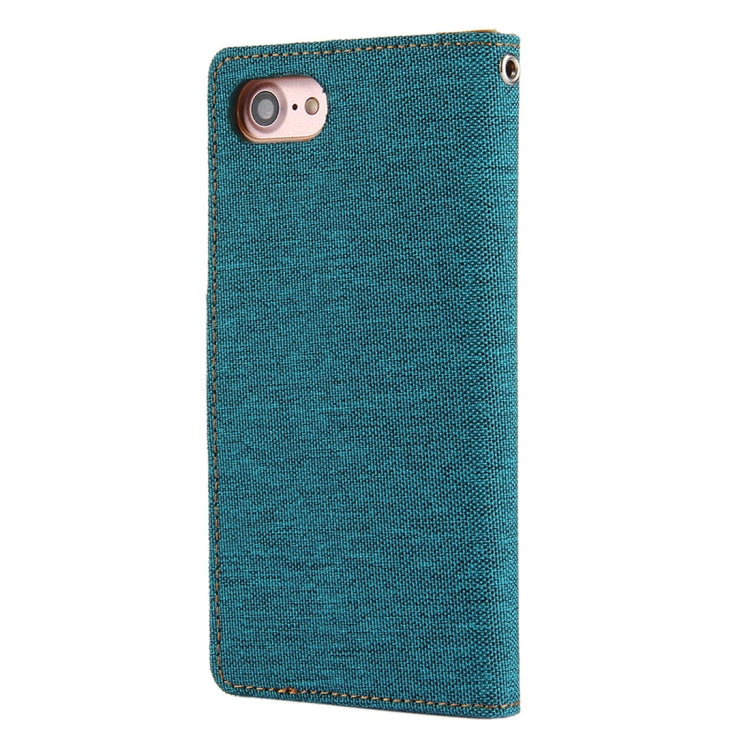 GOOSPERY CANVAS DIARY for  iPhone 8 & 7  Canvas Texture Horizontal Flip Leather Case with Card Slots & Wallet & Holder