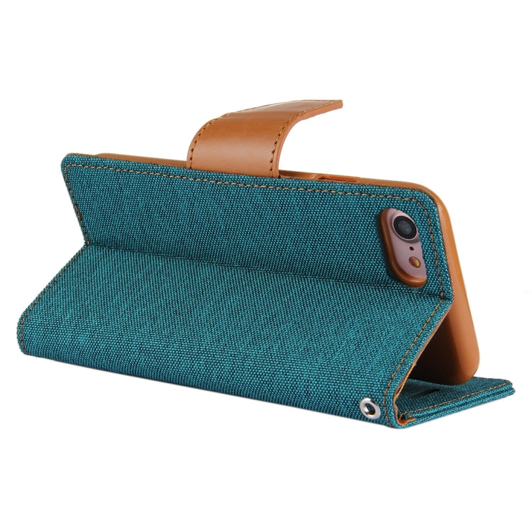 GOOSPERY CANVAS DIARY for  iPhone 8 & 7  Canvas Texture Horizontal Flip Leather Case with Card Slots & Wallet & Holder