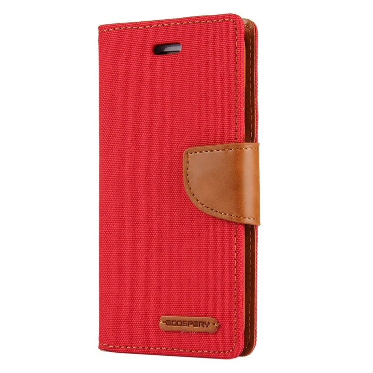 GOOSPERY CANVAS DIARY for  iPhone 8 & 7  Canvas Texture Horizontal Flip Leather Case with Card Slots & Wallet & Holder