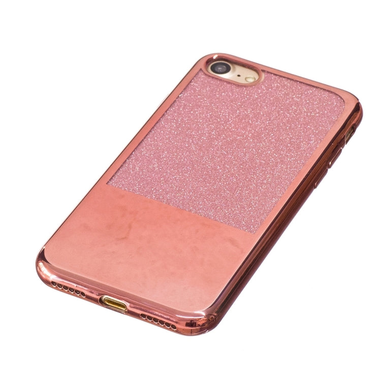 For  iPhone 8 & 7  Electroplating Mirror TPU Protective Back Cover Case