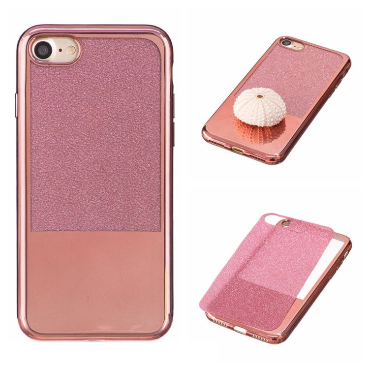 For  iPhone 8 & 7  Electroplating Mirror TPU Protective Back Cover Case