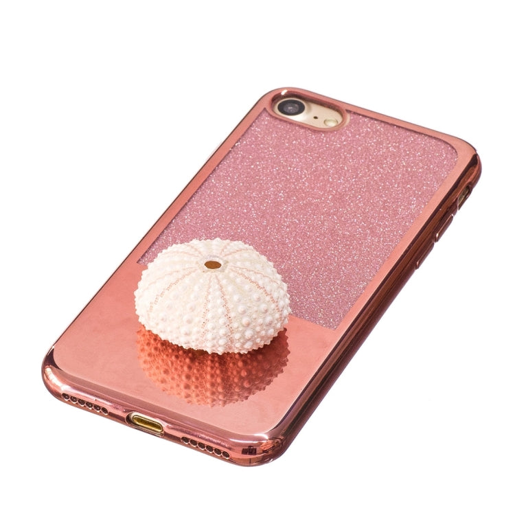 For  iPhone 8 & 7  Electroplating Mirror TPU Protective Back Cover Case