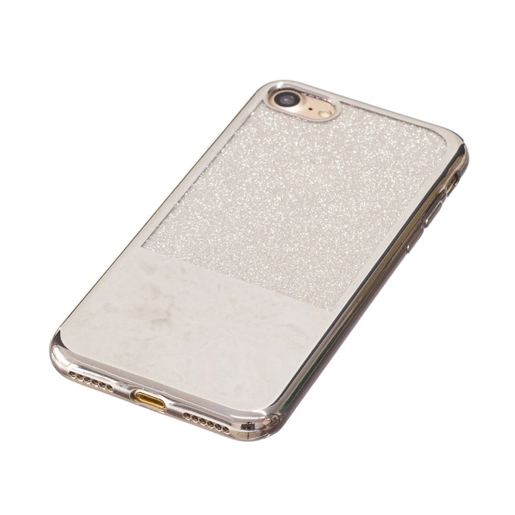 For  iPhone 8 & 7  Electroplating Mirror TPU Protective Back Cover Case