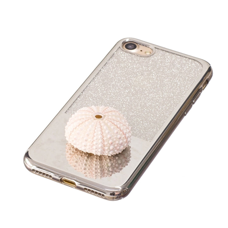 For  iPhone 8 & 7  Electroplating Mirror TPU Protective Back Cover Case