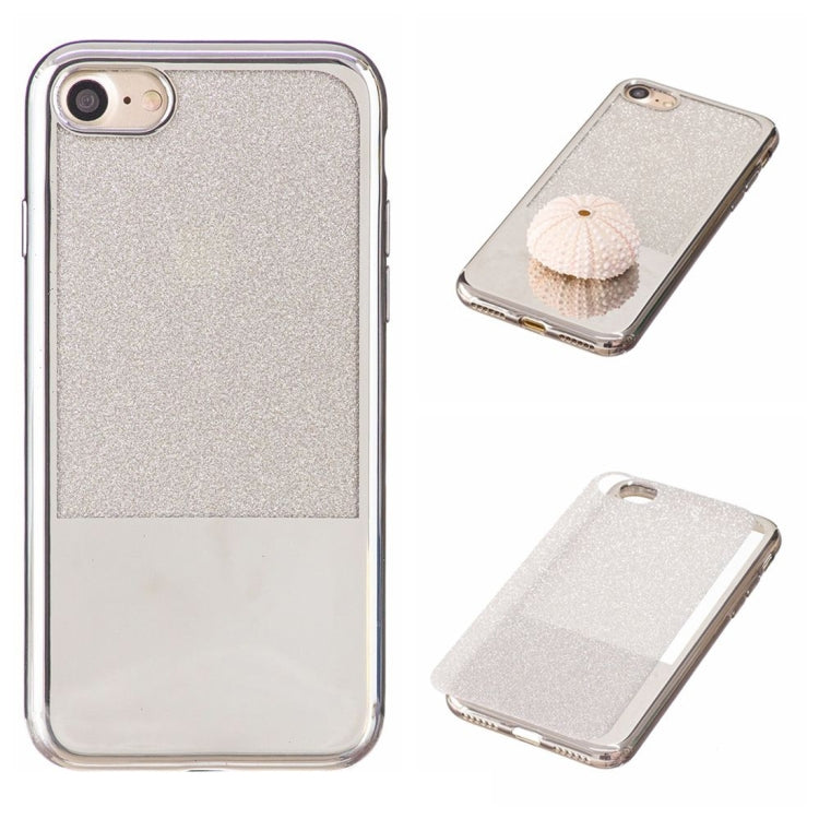 For  iPhone 8 & 7  Electroplating Mirror TPU Protective Back Cover Case