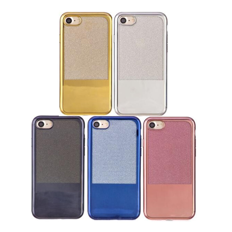 For  iPhone 8 & 7  Electroplating Mirror TPU Protective Back Cover Case