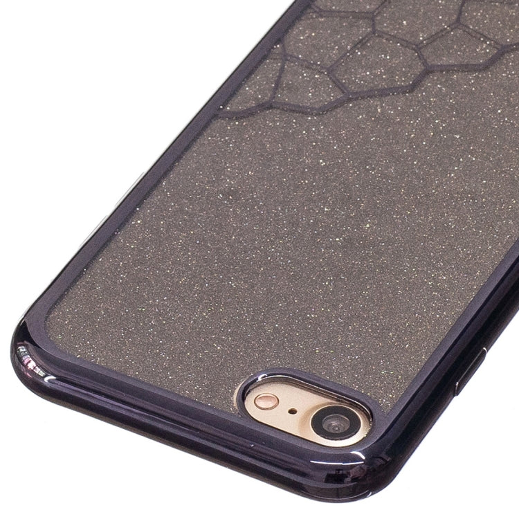 For  iPhone 8 & 7  Electroplating Small Cubes TPU Protective Back Cover Case