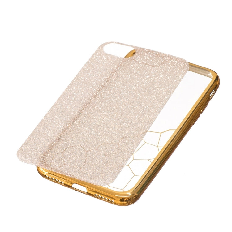 For  iPhone 8 & 7  Electroplating Small Cubes TPU Protective Back Cover Case